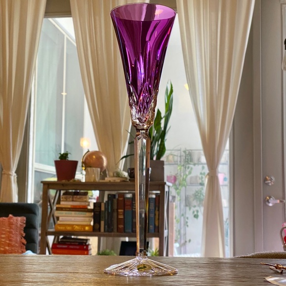 Waterford Crystal Lismore Jewel Amethyst Flute 12β - Picture 2 of 8